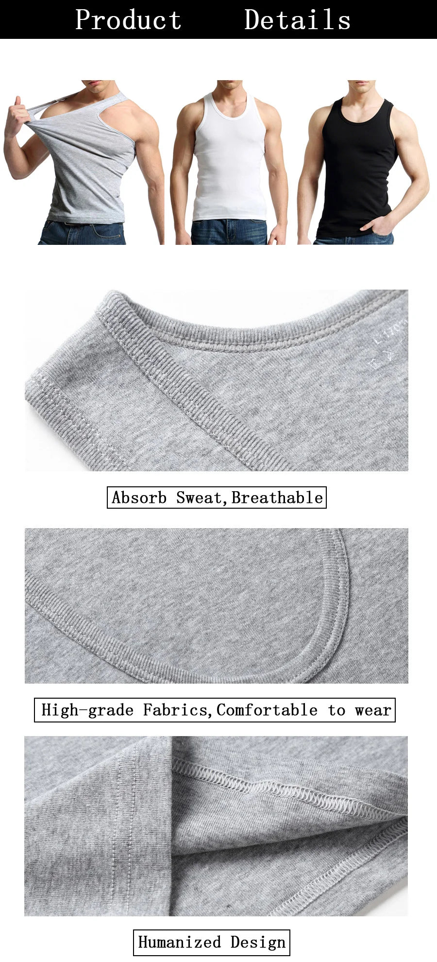 Herren Baumwoll-Tanktop