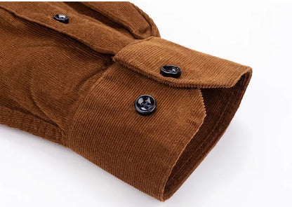 Herren Cord-Hemd Langarm