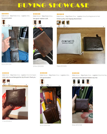 Leder Herren Geldbörse