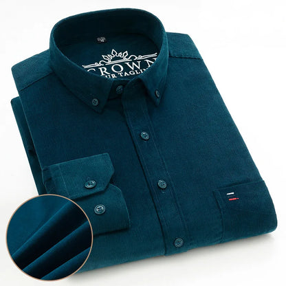 Herren Cord-Hemd Langarm