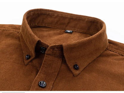 Herren Cord-Hemd Langarm