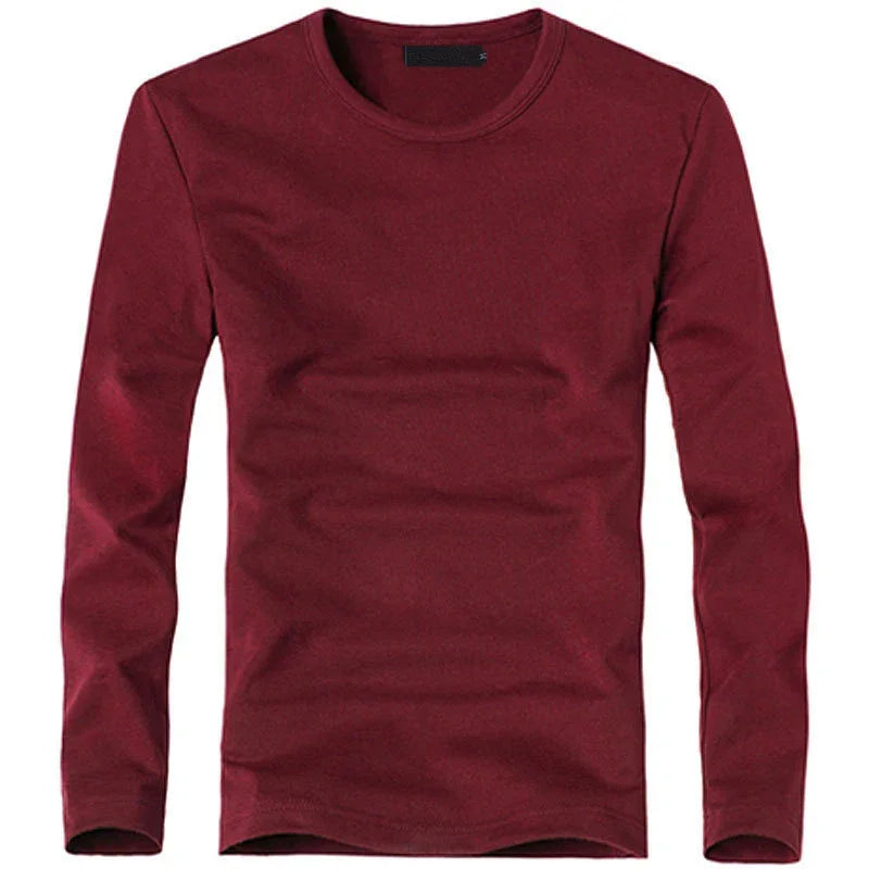 Herren V-Neck Langarm T-Shirt