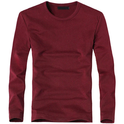 Herren V-Neck Langarm T-Shirt