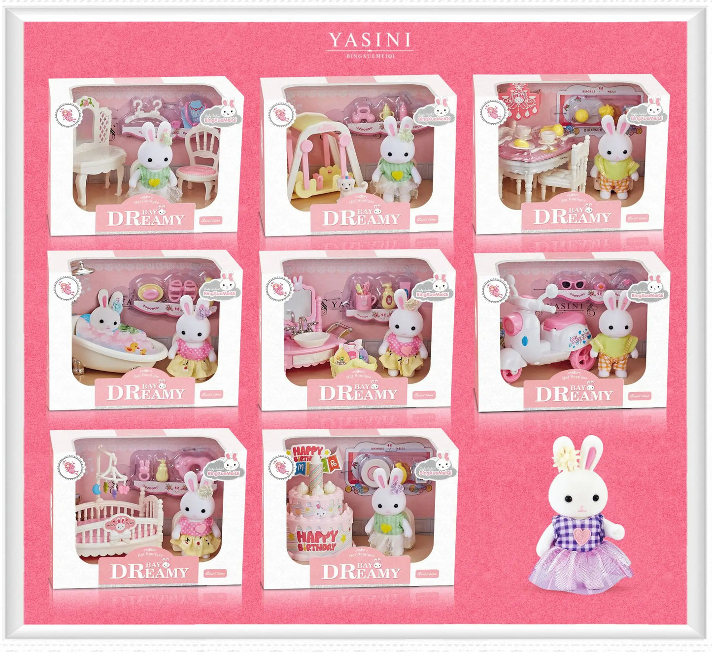 Kaninchen Miniatur-Spielset