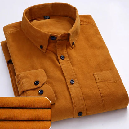 Herren Cord-Hemd Langarm