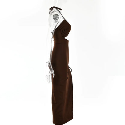 Rückenfreies Midi-Kleid