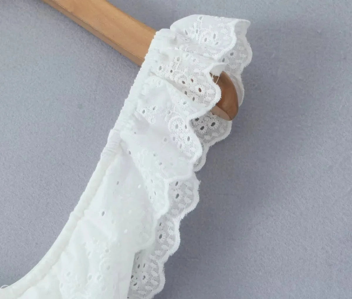 Weißes Spitzenkleid Damen