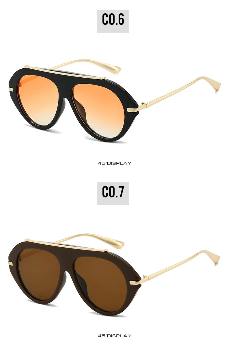Oversized Piloten-Sonnenbrille