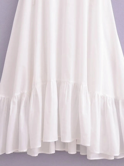 Weißes Spitzenkleid Damen