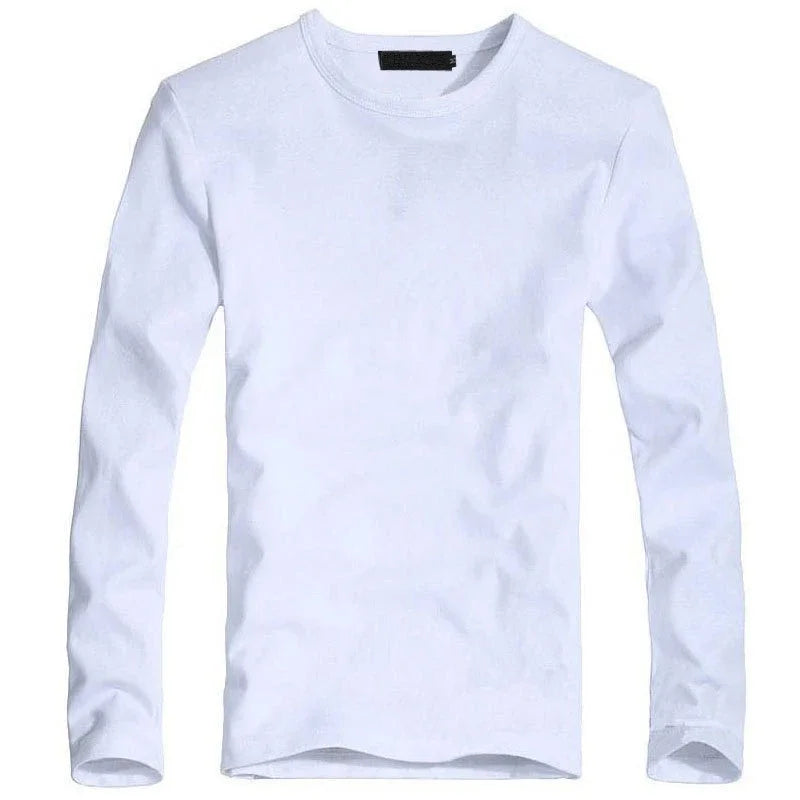 Herren V-Neck Langarm T-Shirt