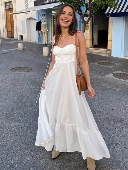 Weißes Spitzenkleid Damen