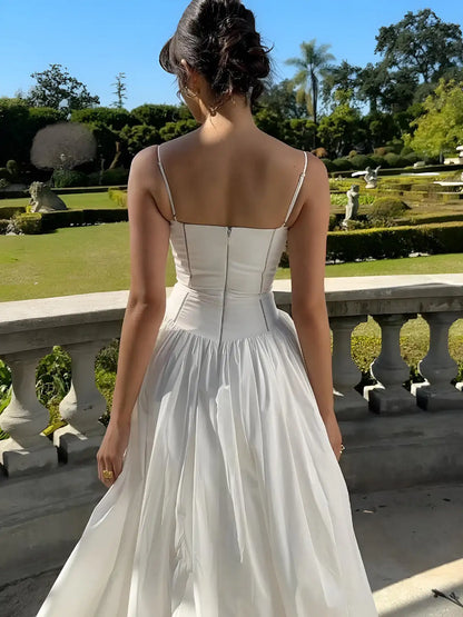 Weißes Spitzenkleid Damen