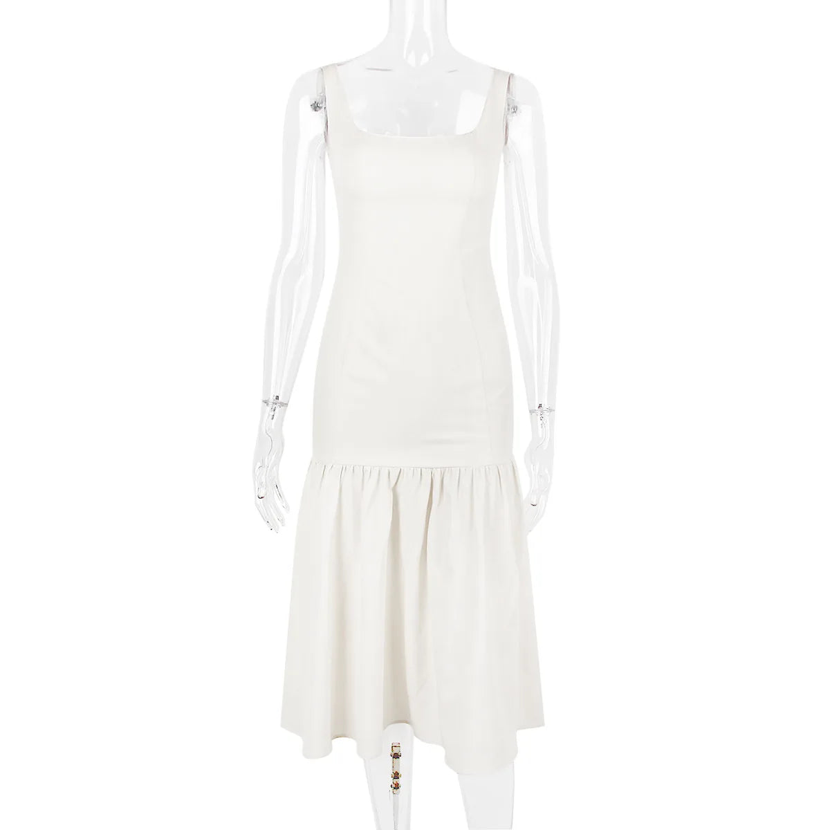 Weißes Spitzenkleid Damen