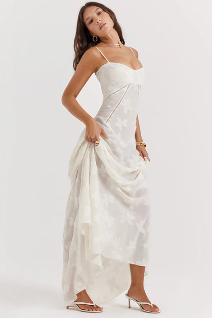 Weißes Spitzenkleid Damen
