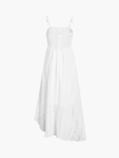 Weißes Spitzenkleid Damen
