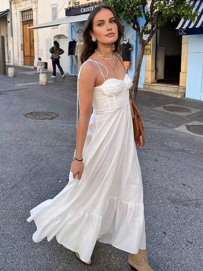 Weißes Spitzenkleid Damen