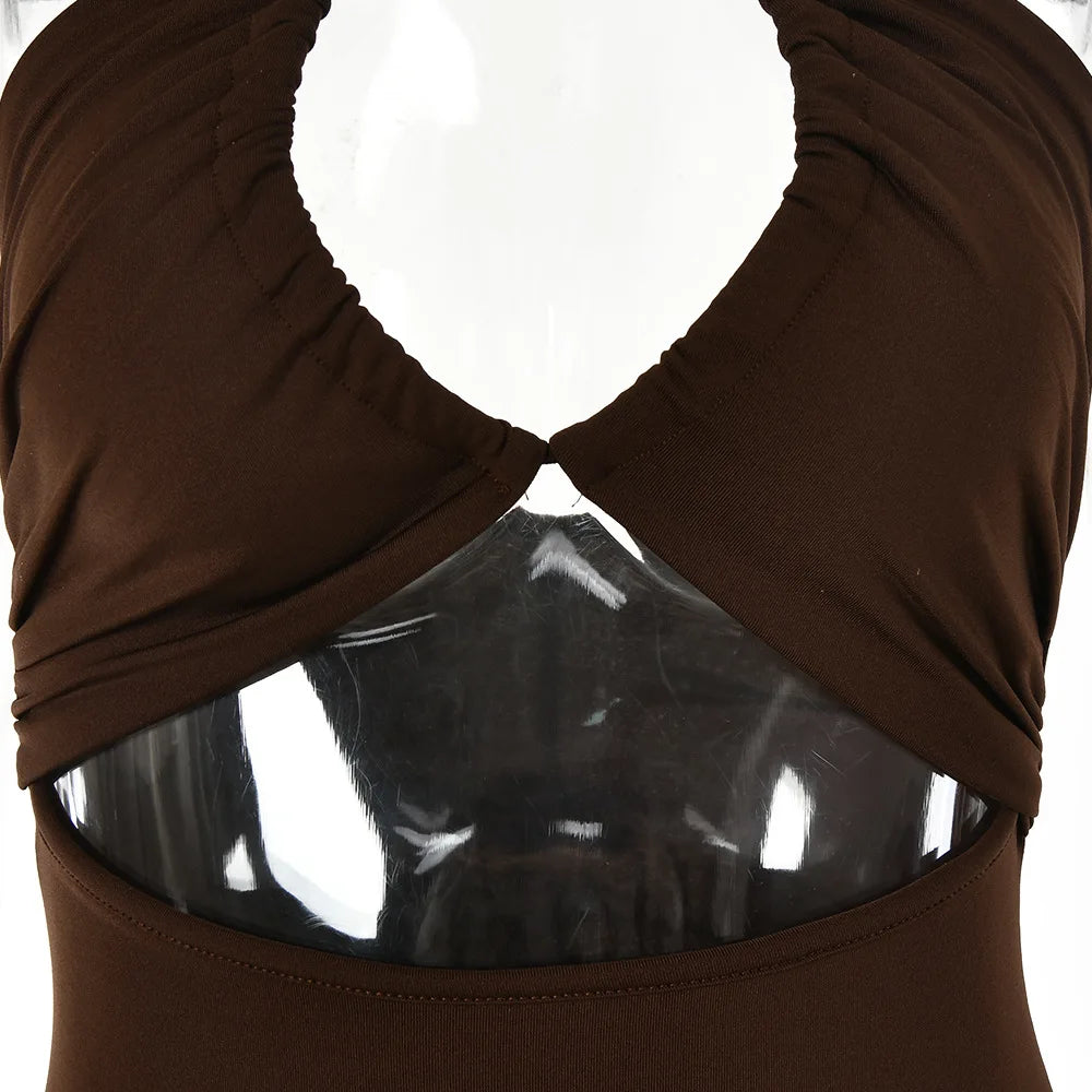 Rückenfreies Midi-Kleid