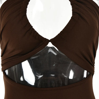Rückenfreies Midi-Kleid