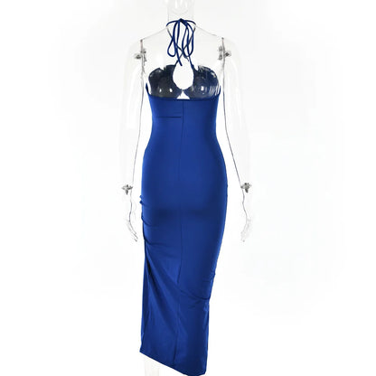 Rückenfreies Midi-Kleid