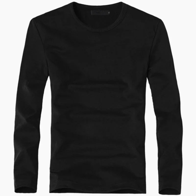 Herren V-Neck Langarm T-Shirt