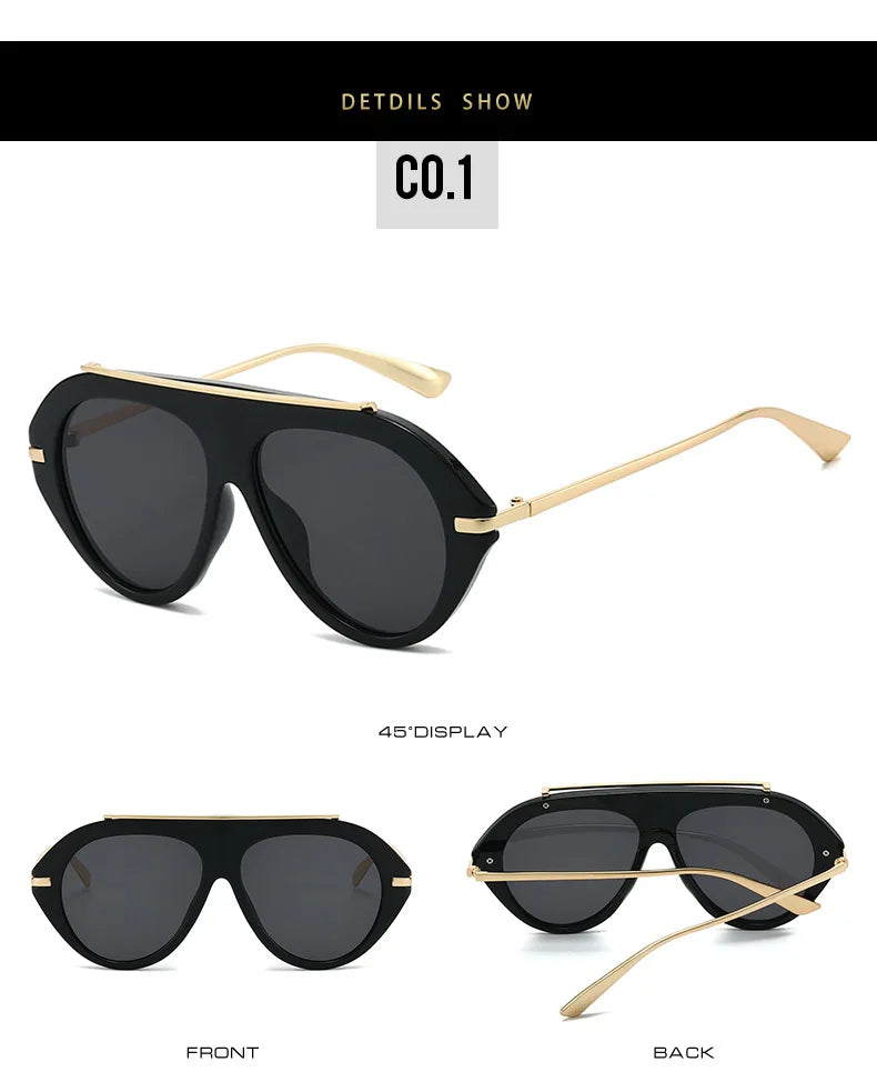 Oversized Piloten-Sonnenbrille