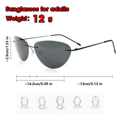 Cat Eye Pilotenbrille polarisiert
