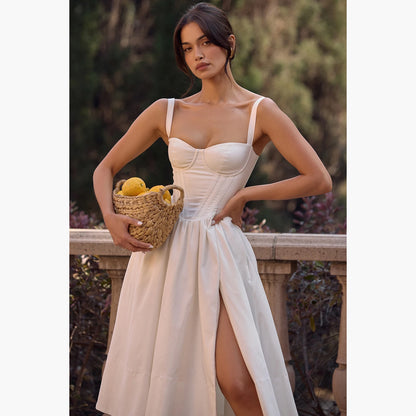 Weißes Spitzenkleid Damen