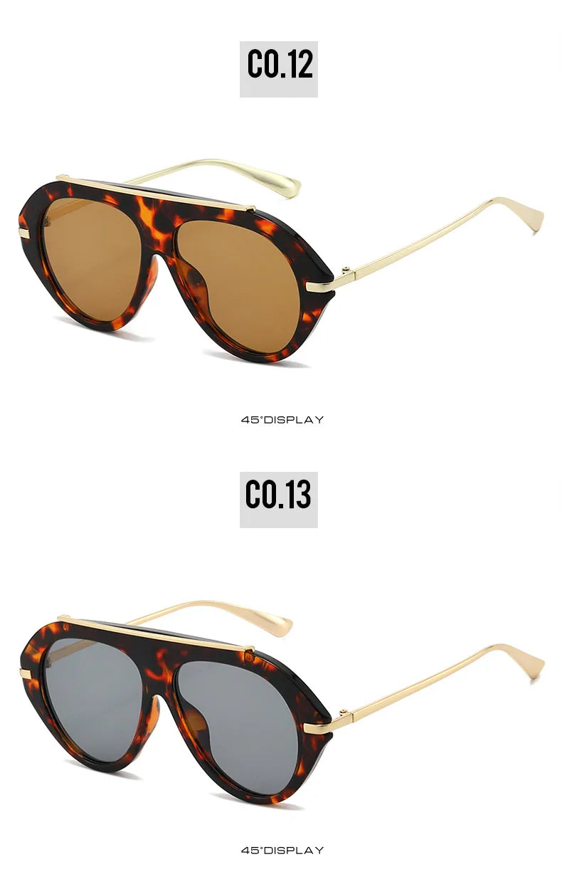 Oversized Piloten-Sonnenbrille