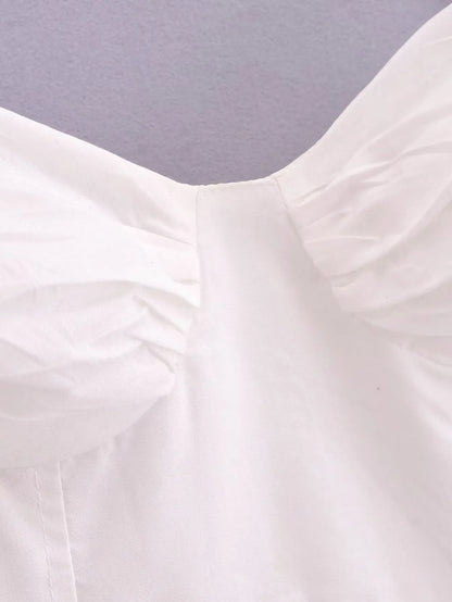 Weißes Spitzenkleid Damen