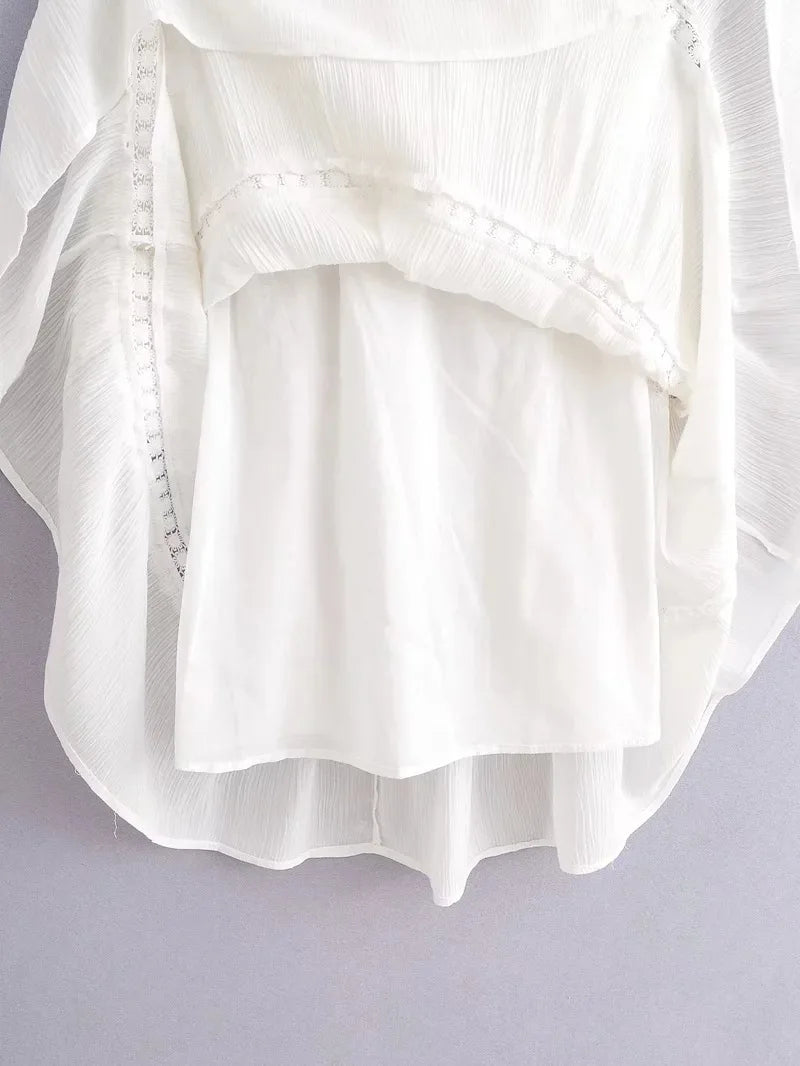 Weißes Spitzenkleid Damen