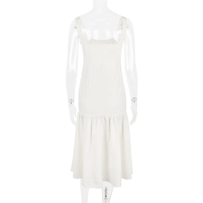 Weißes Spitzenkleid Damen