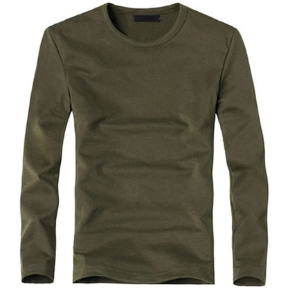 Herren V-Neck Langarm T-Shirt
