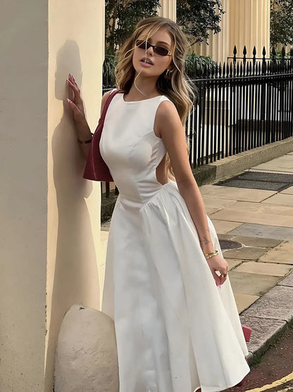 Weißes Spitzenkleid Damen
