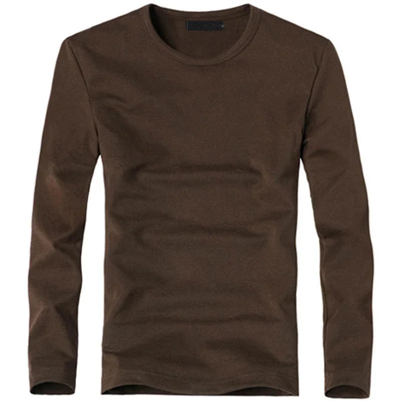 Herren V-Neck Langarm T-Shirt