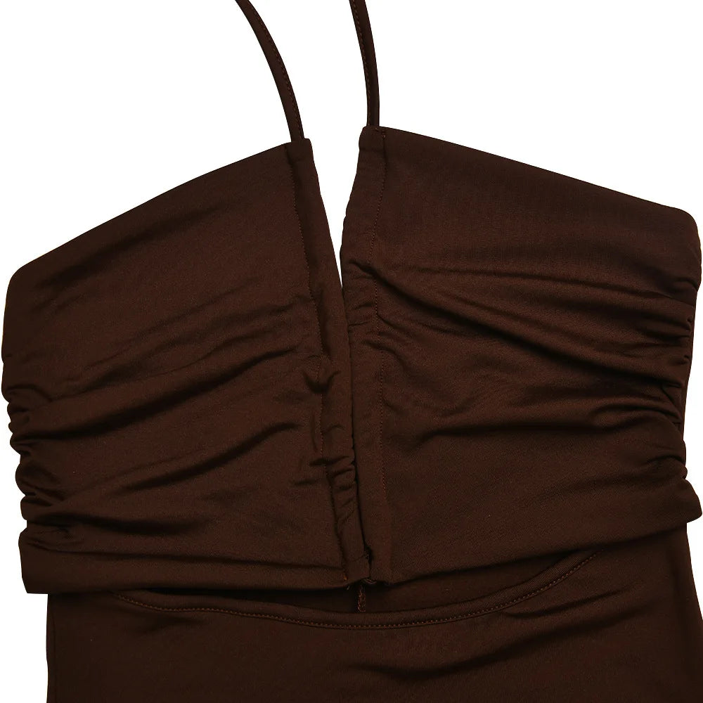 Rückenfreies Midi-Kleid