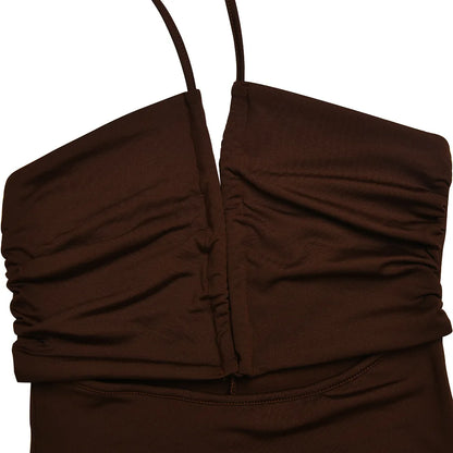 Rückenfreies Midi-Kleid