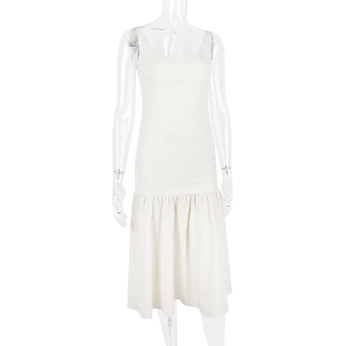 Weißes Spitzenkleid Damen