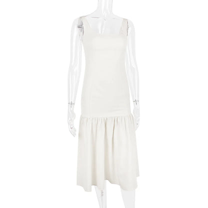 Weißes Spitzenkleid Damen