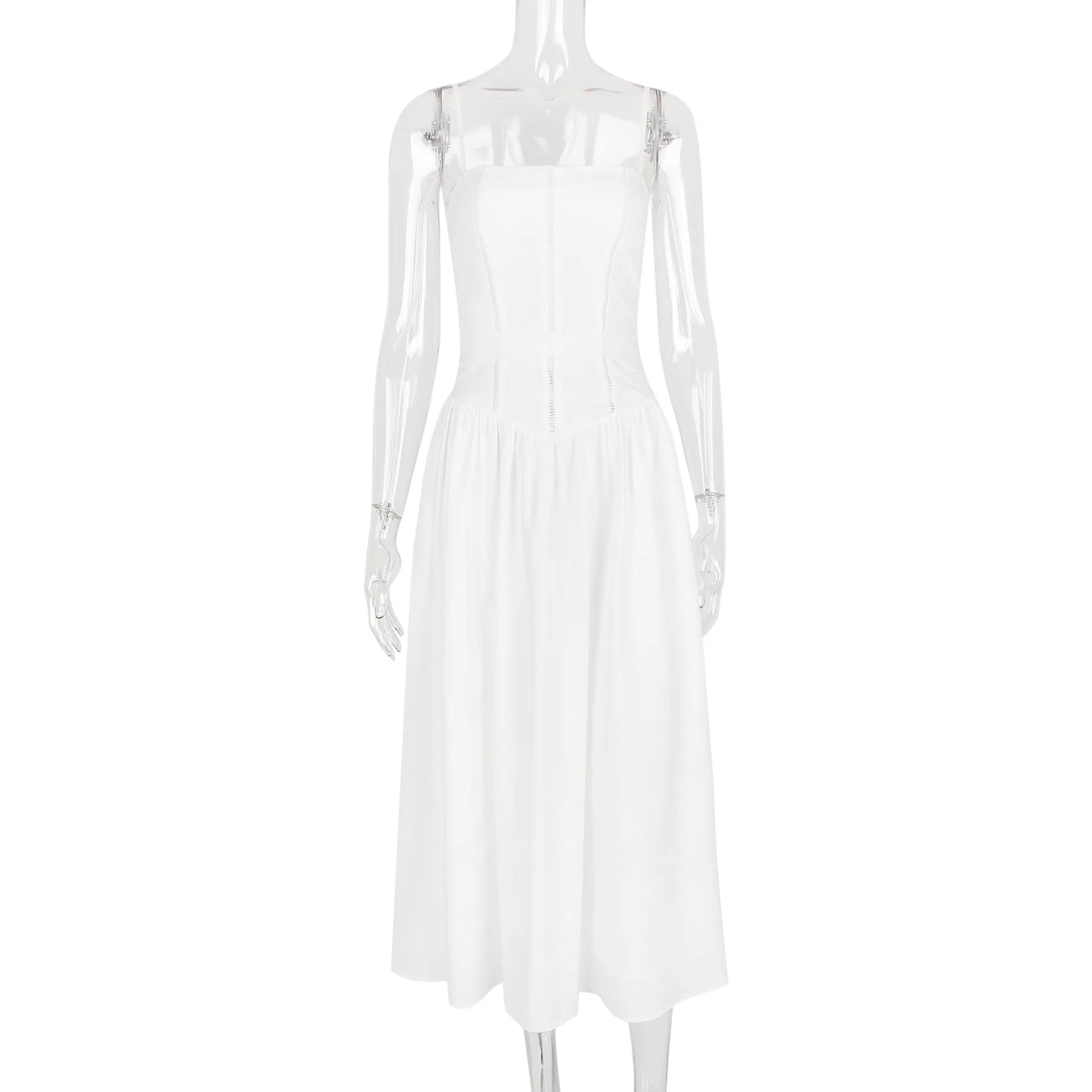 Weißes Spitzenkleid Damen
