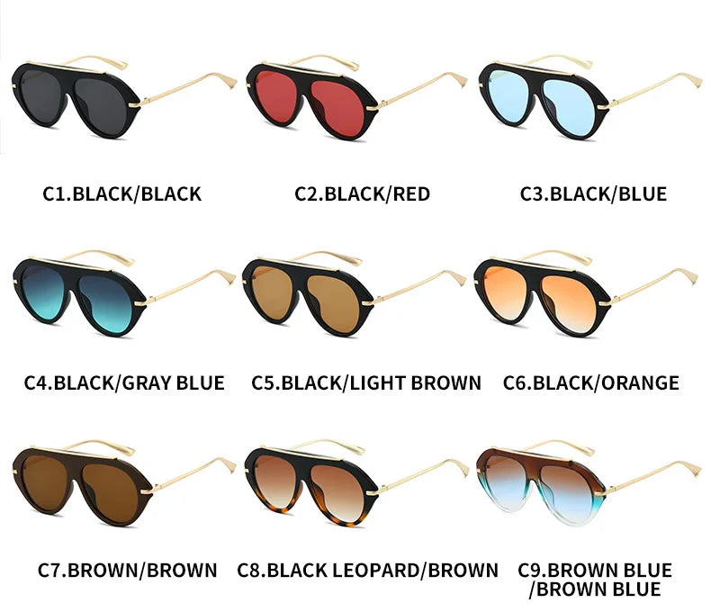 Oversized Piloten-Sonnenbrille