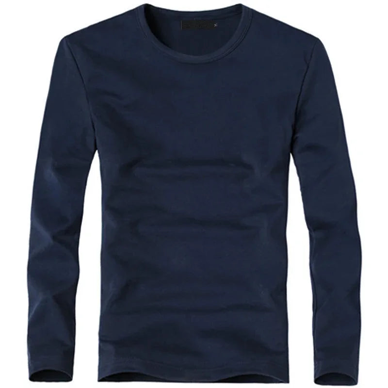 Herren V-Neck Langarm T-Shirt