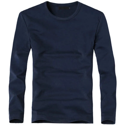 Herren V-Neck Langarm T-Shirt