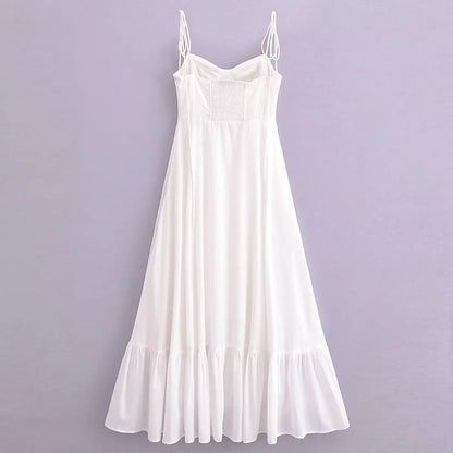 Weißes Spitzenkleid Damen