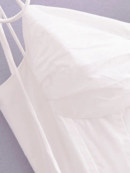 Weißes Spitzenkleid Damen