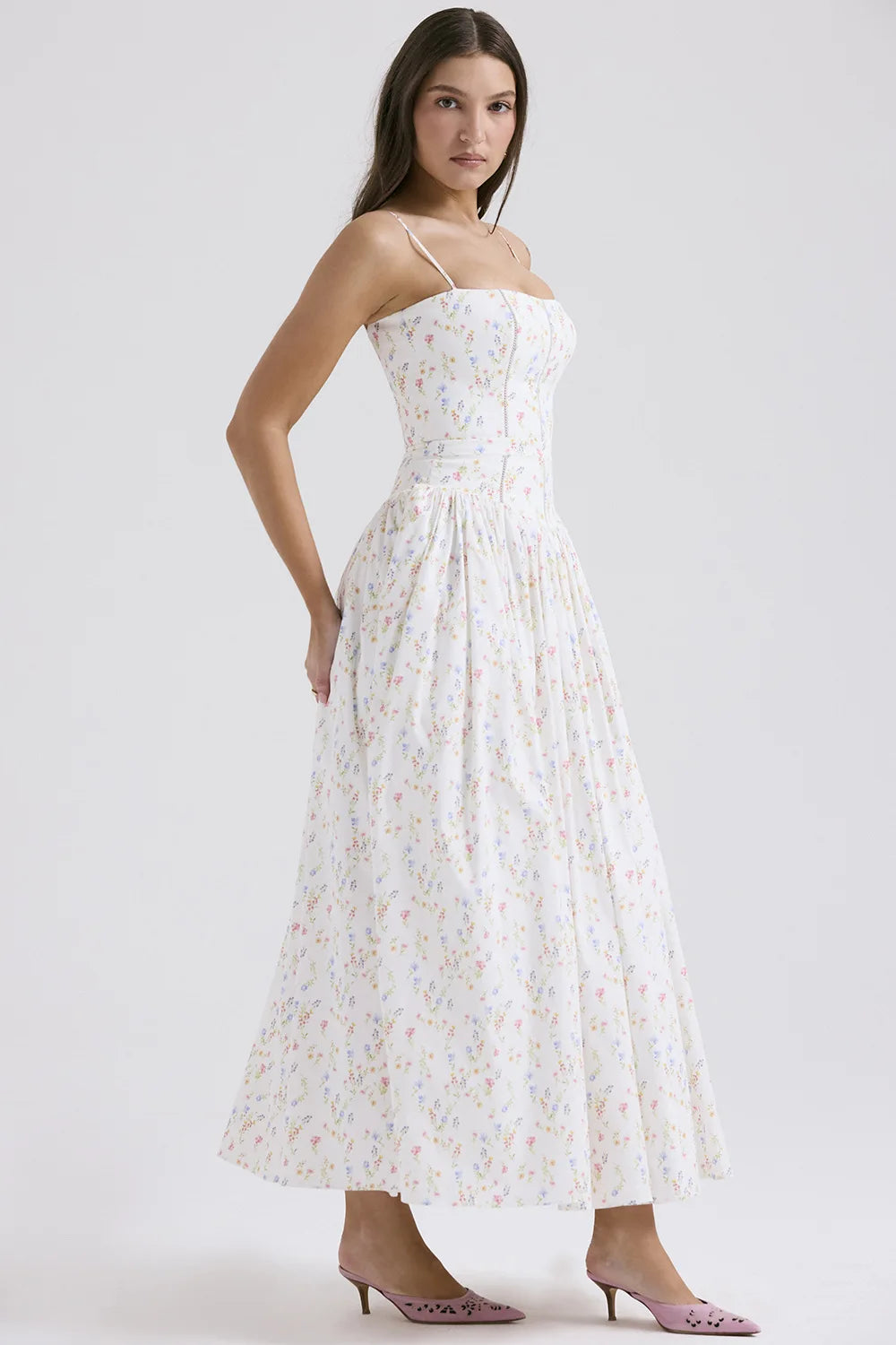 Weißes Spitzenkleid Damen