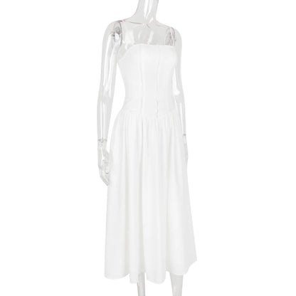 Weißes Spitzenkleid Damen