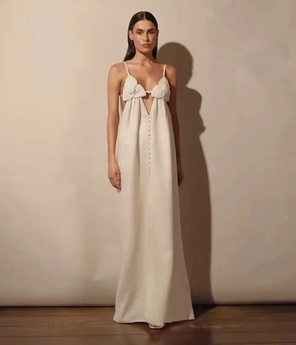 Weißes Spitzenkleid Damen