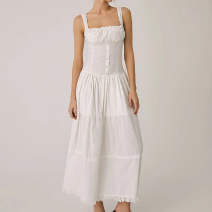Weißes Spitzenkleid Damen