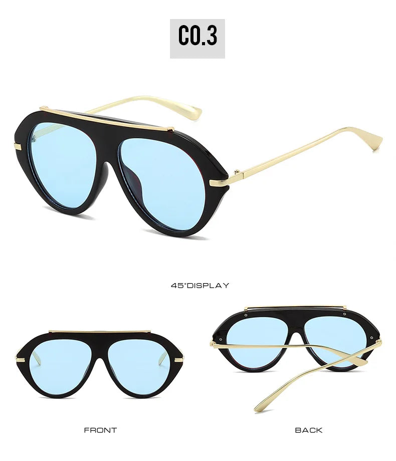 Oversized Piloten-Sonnenbrille