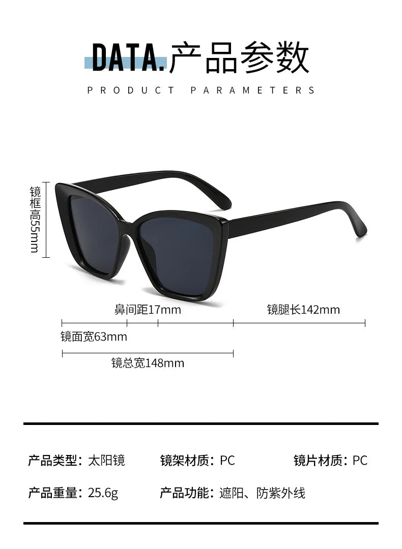 Vintage Cat Eye Sonnenbrille